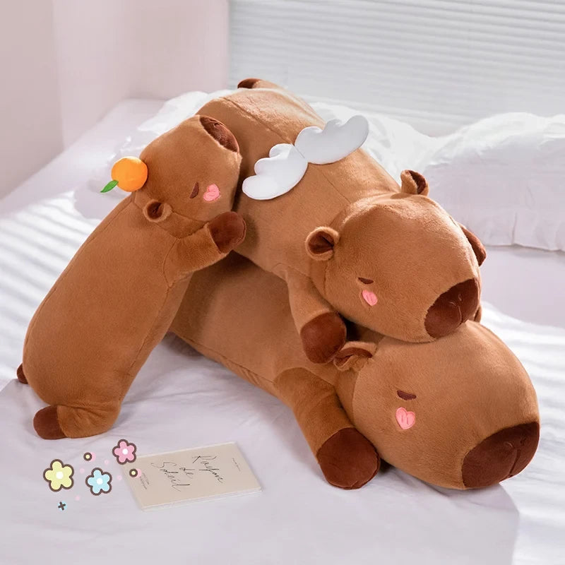 Sleeping Angel Kapi The Capybara Plushie — Mochidachii (view 7)