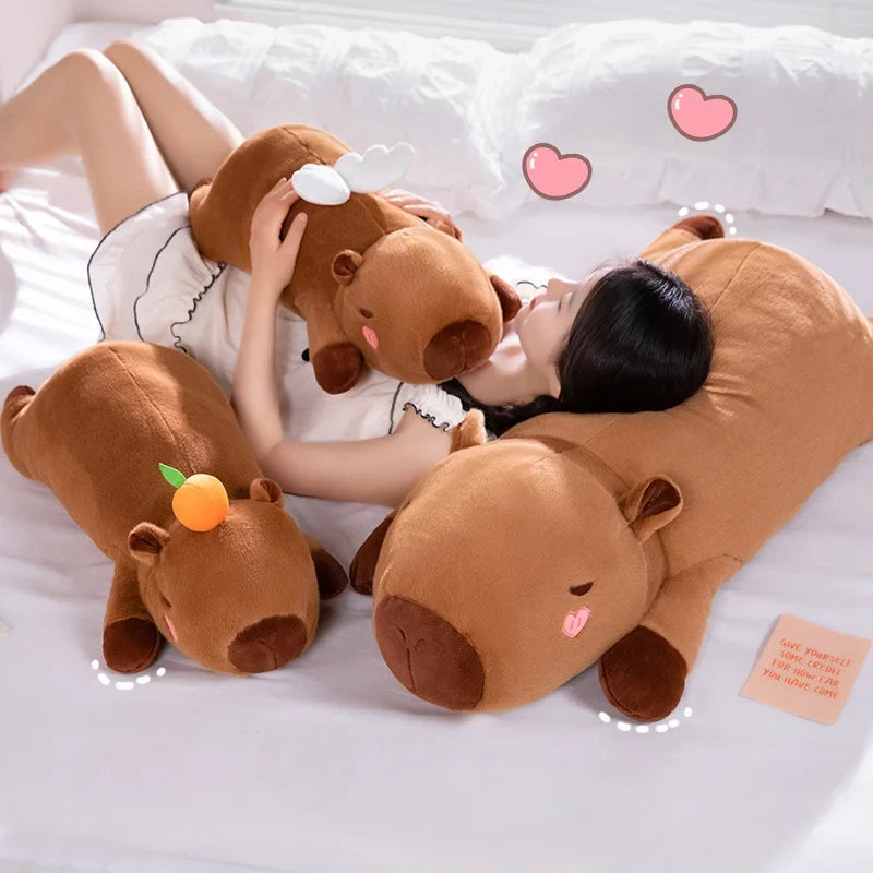 Sleeping Angel Kapi The Capybara Plushie — Mochidachii (view 9)