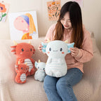The Chonky Axolotl Dragon Plushie Duo — Mochidachii (view 7)
