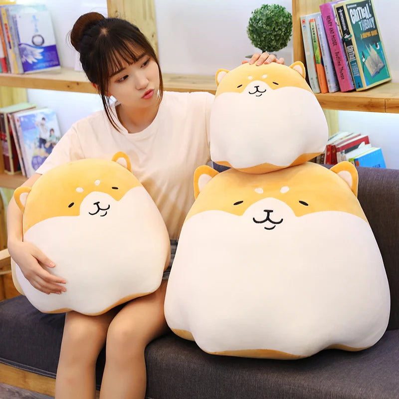 The Chonky Chilling Shiba Inu Plushie Duo — Mochidachii (view 4)