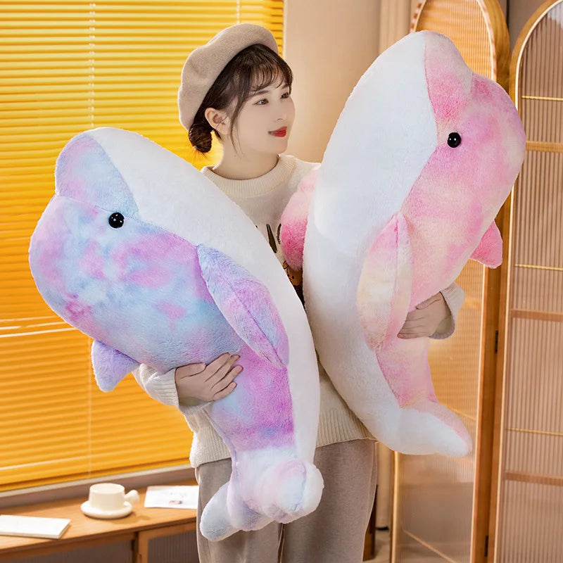 The Galaxy Rainbow Dolphin Plushie Duo — Mochidachii