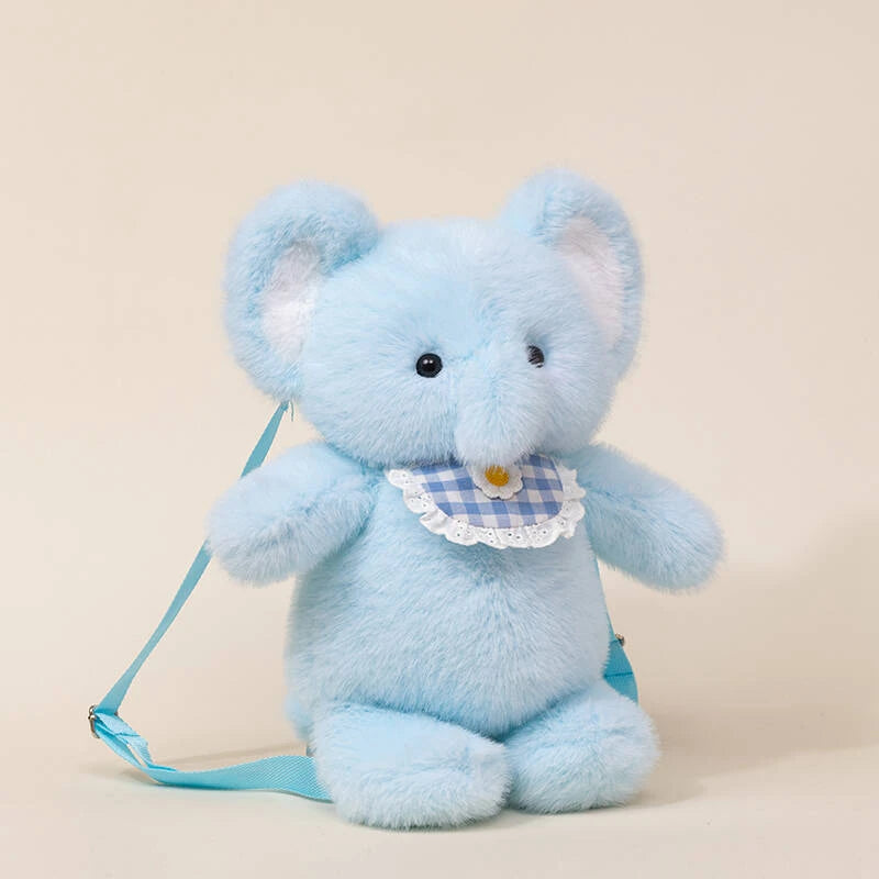 The Kawaii Fluffy Animal Crew Plush Backpack — Mochidachii (view 10)