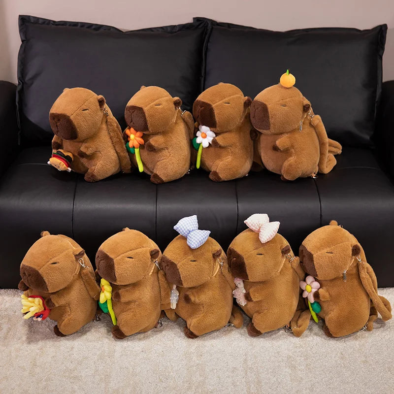 The Kawaii Kapi The Capybara Plush Backpack — Mochidachii (view 3)
