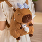 The Kawaii Kapi The Capybara Plush Backpack — Mochidachii (view 6)