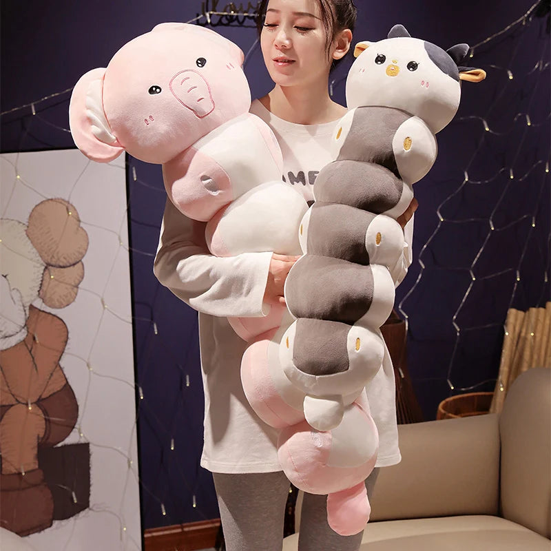 The Kawaii Long Caterpillar Animal Family Plushie — Mochidachii (view 4)