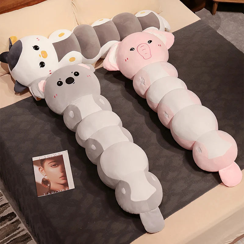 The Kawaii Long Caterpillar Animal Family Plushie — Mochidachii (view 6)