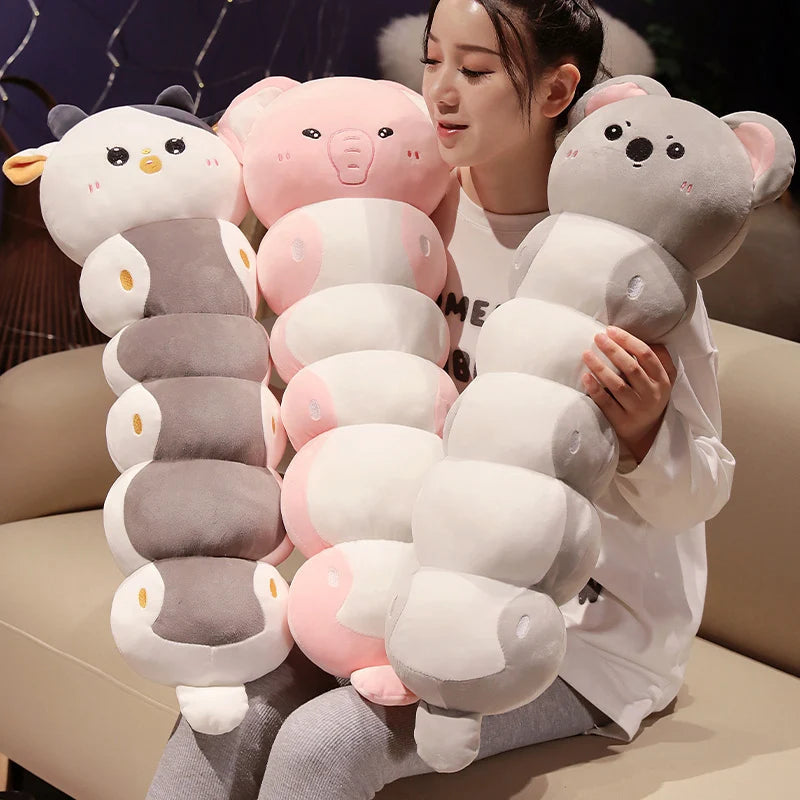 The Kawaii Long Caterpillar Animal Family Plushie — Mochidachii (view 7)