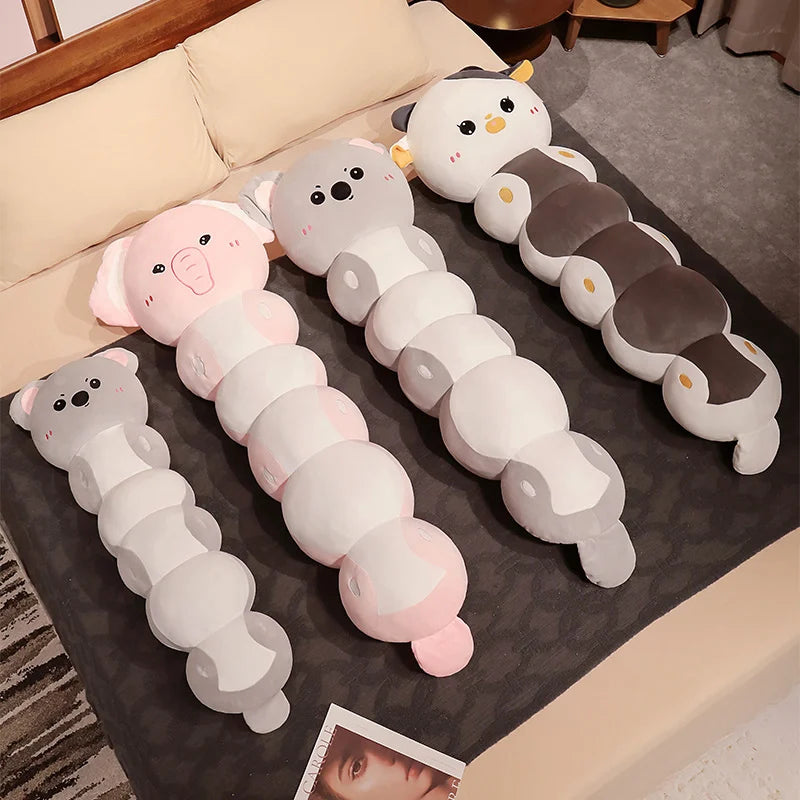 The Kawaii Long Caterpillar Animal Family Plushie — Mochidachii (view 9)