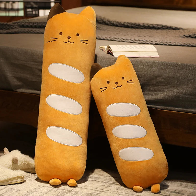 The Long Kawaii Baguette Cat Plushie — Mochidachii (view 3)