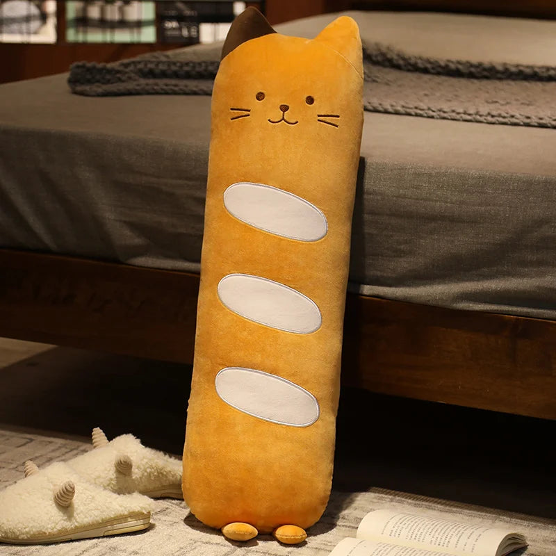 The Long Kawaii Baguette Cat Plushie — Mochidachii (view 4)