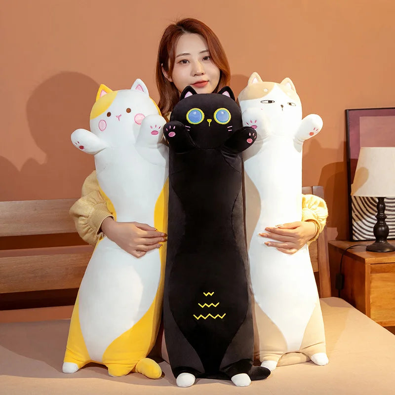 Coco, Nono & Momo — The Three Cuddly Cat Plushies (Long)